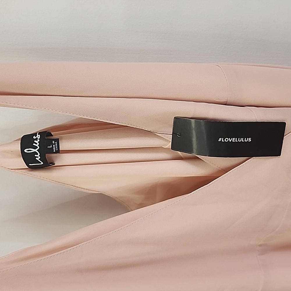 LULUS.Here's to Us Blush Pink High-Low Wrap Dress.New. - Picture 4 of 4